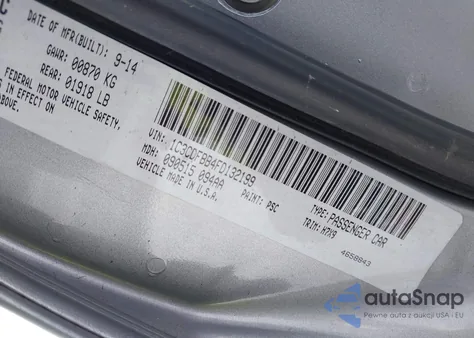 2015 Dodge Dart Sxt from USA, damaged, VIN 1C3CDFBB4FD132199